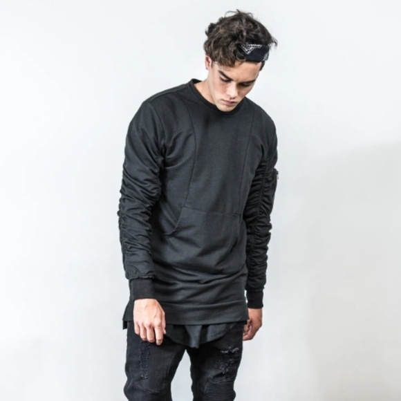 Kollar Black The Wooly Hoodie Top Size Small - Picture 1 of 12